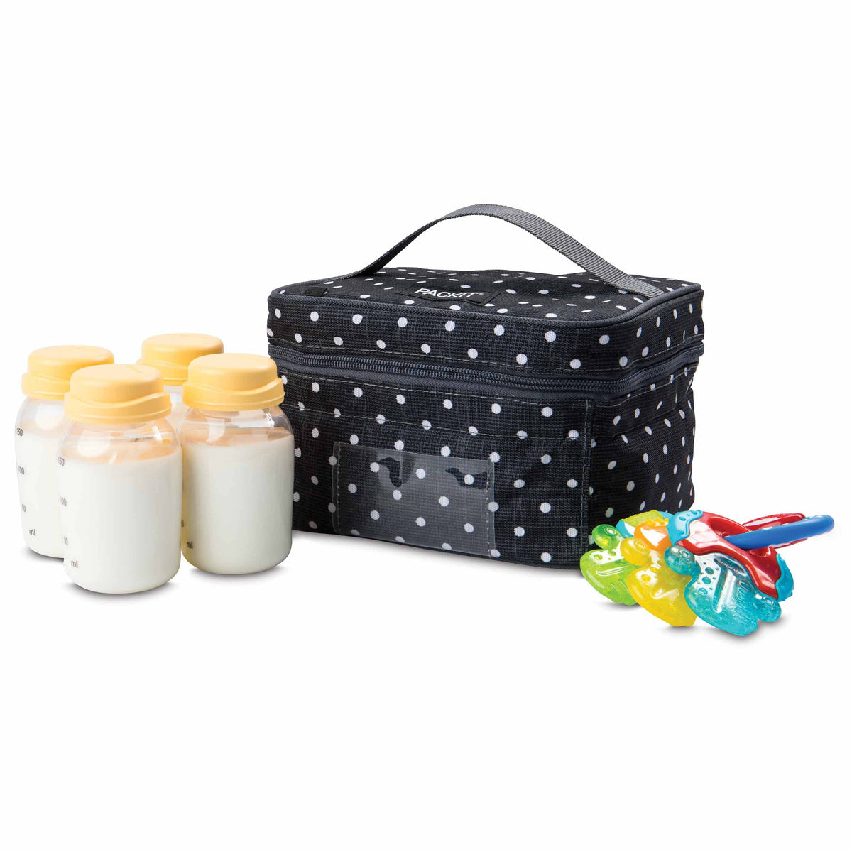 freezable-breastmilk-and-formula-cooler-z7 2023_Breastmilk-Cooler_Polka-Dots_Left_Food-Combo_Lores.jpg