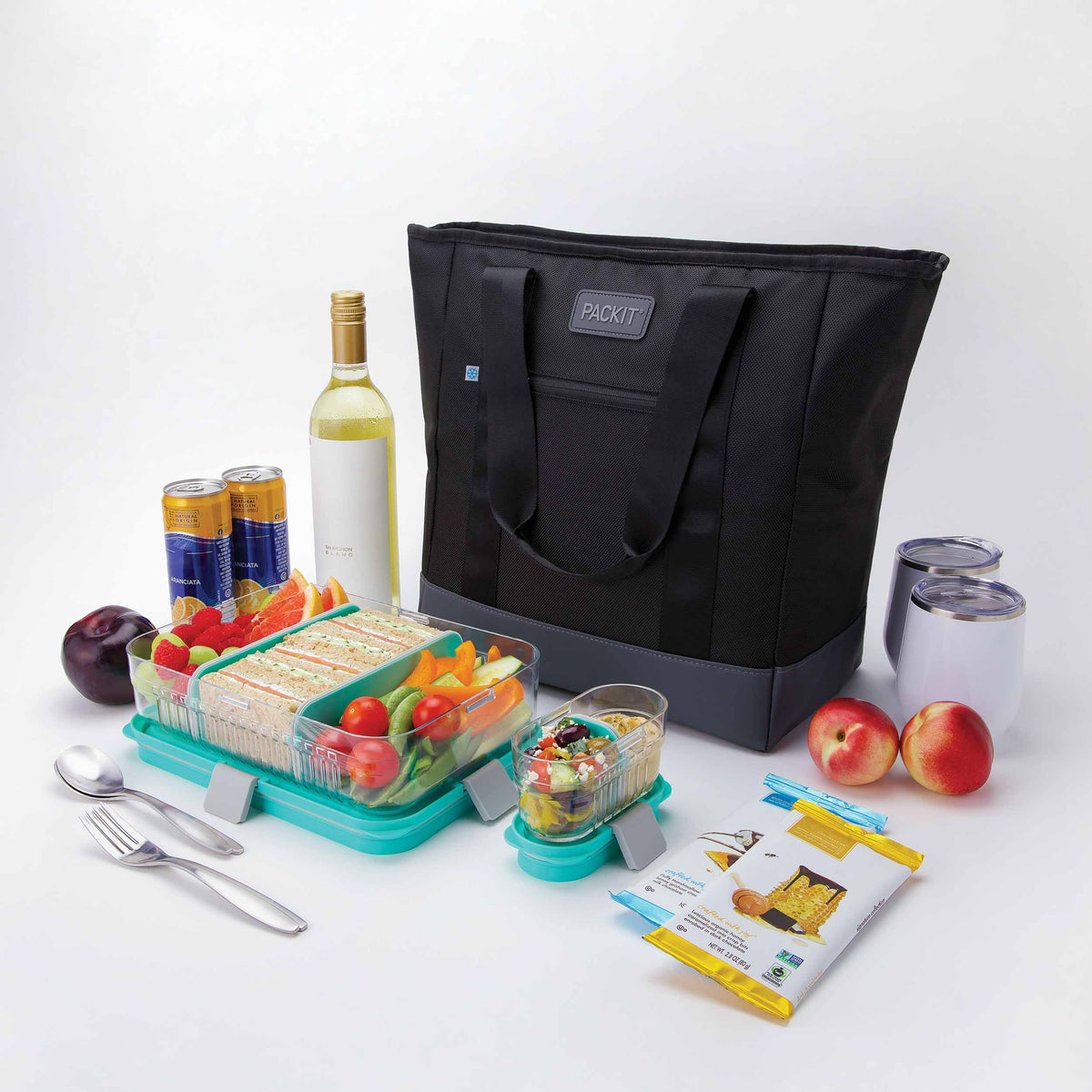 freezable-carry-tote-p5 freezable-carry-tote-black-gray-food-combo-angled.jpg