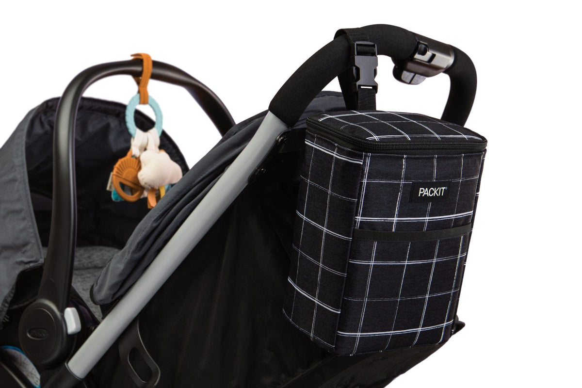 freezable-double-baby-bottle-bag-v9 freezable-double-baby-bottle-bag-black-grid-lifestyle-stroller.jpg