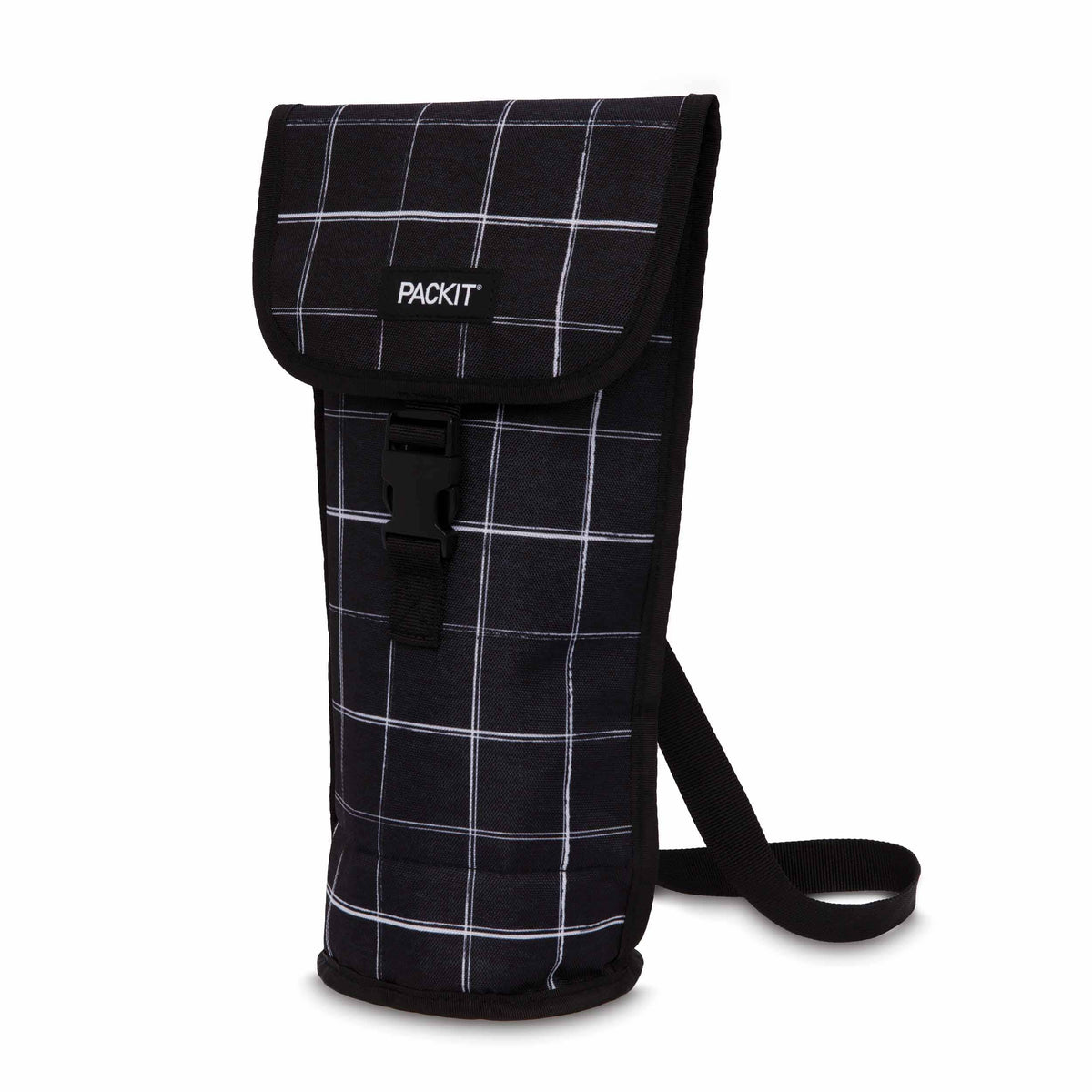 freezable-wine-bag-v5 freezable-wine-bag-black-grid-angled-left.jpg